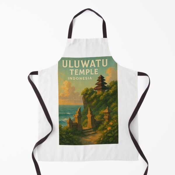 Item preview, Uluwatu Temple Bali on Ocean Cliffs with Traditional Architecture designed and sold by Places On Earth.