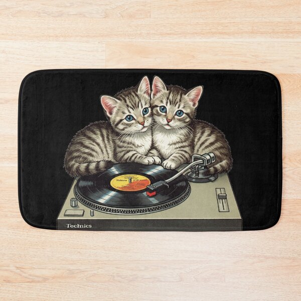 Item preview,   Vintage Kittens Cuddle and Play Vinyl Vibes designed and sold by Zini-ArtStudio.