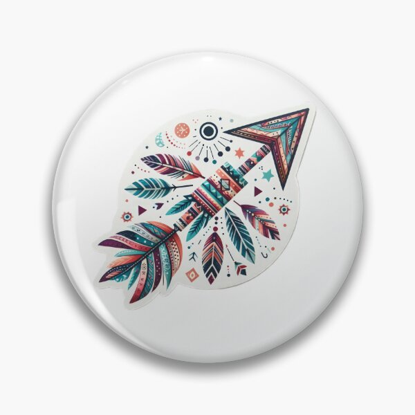 Item preview, boho feather arrow floral sticker ,boho style,Bohemian,Bloom Boom,Spring,ethnic designed and sold by Expressions-Sel.