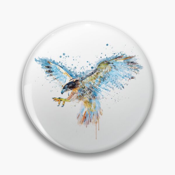 Item preview, Falcon Attack Watercolor designed and sold by caracatita75.
