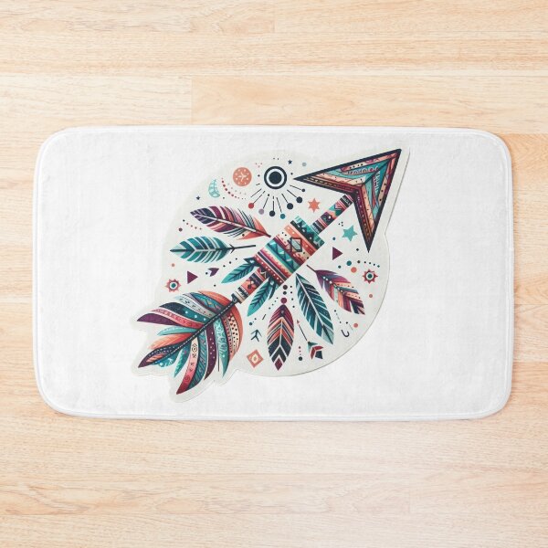 Item preview, boho feather arrow floral sticker ,boho style,Bohemian,Bloom Boom,Spring,ethnic designed and sold by Expressions-Sel.
