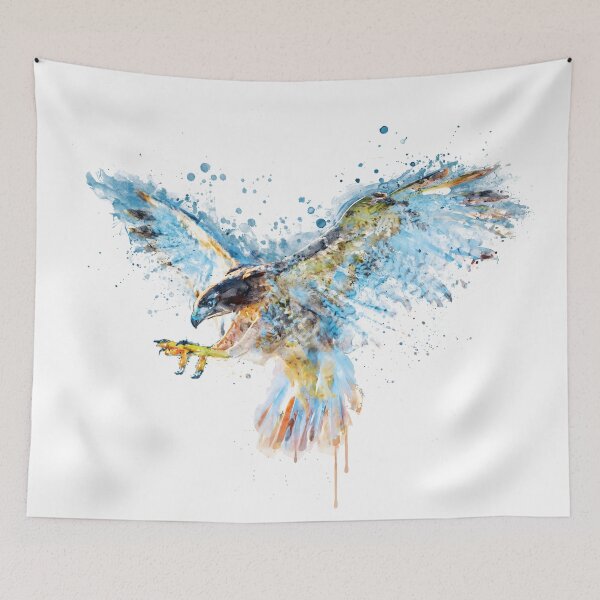 Item preview, Falcon Attack Watercolor designed and sold by caracatita75.