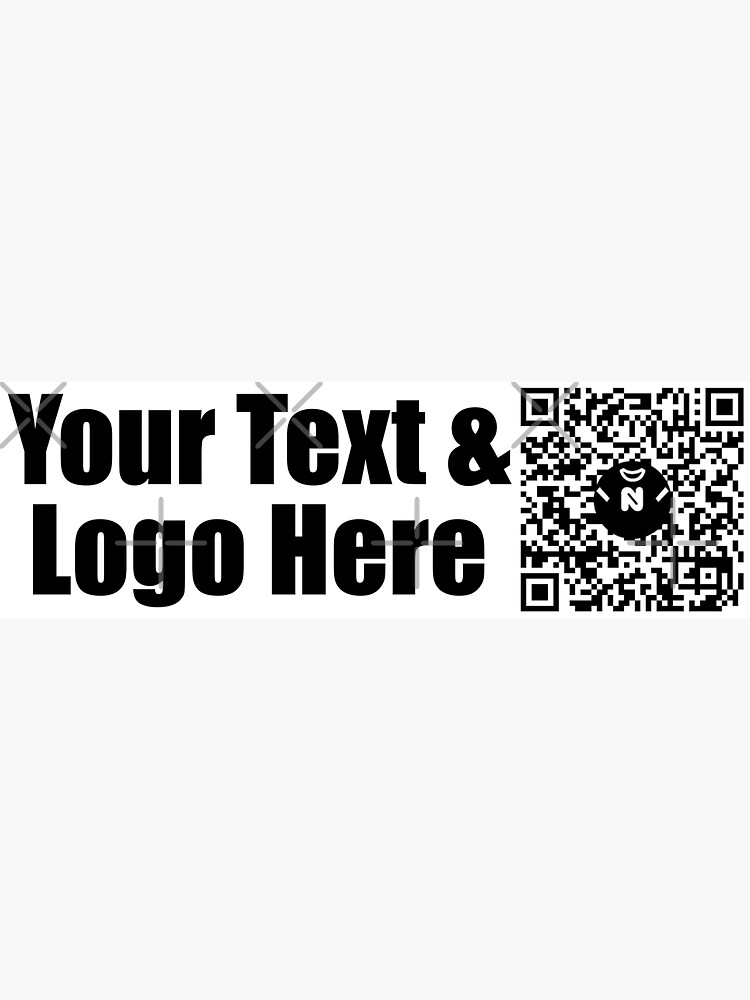 Thumbnail 3 of 3, Sticker, CUSTOM DESIGN - Your Text & Logo Here - Large Print designed and sold by Nicos-NovelTs.