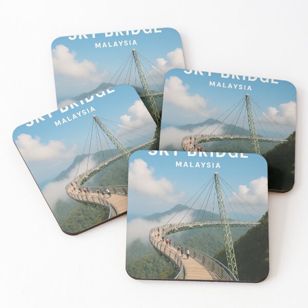 Item preview, Langkawi Sky Bridge Malaysia with Fog and Mountain Peaks  designed and sold by Places On Earth.
