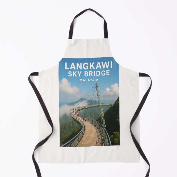 Item preview, Langkawi Sky Bridge Malaysia with Fog and Mountain Peaks  designed and sold by Places On Earth.