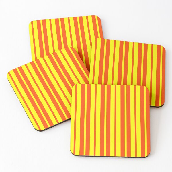 Item preview, Vertical Orange Yellow Stripes Pattern Design  designed and sold by PatternTitan.