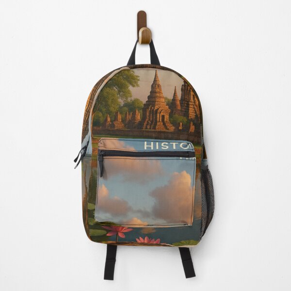 Item preview, Ayutthaya Thailand Reflections of Temple Spires and Lotus Pond designed and sold by Places On Earth.