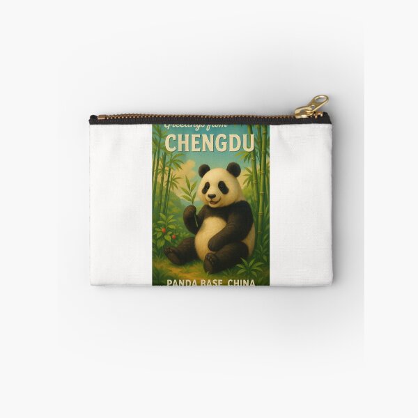 Item preview, Chengdu Panda Base China with Smiling Panda in Bamboo Forest designed and sold by Places On Earth.