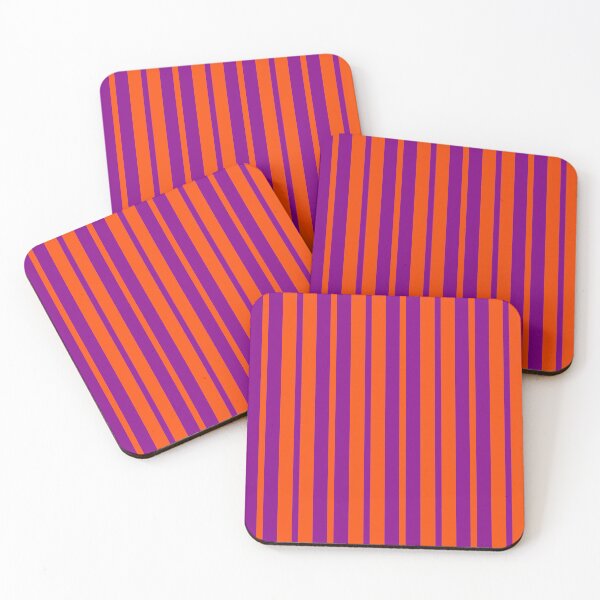Item preview,  Vertical Orange Purple Stripes Pattern Design  designed and sold by PatternTitan.