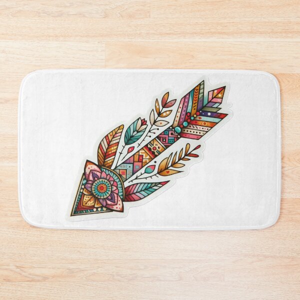 Item preview, boho feather arrow floral sticker ,boho style,Bohemian,Bloom Boom,Spring,ethnic designed and sold by Expressions-Sel.