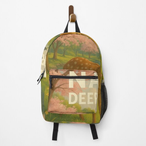 Item preview, Nara Japan Deer Park with Blossoms and Temple Reflections designed and sold by Places On Earth.