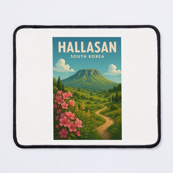 Item preview, Hallasan South Korea with Wildflowers and Volcanic Peak designed and sold by Places On Earth.