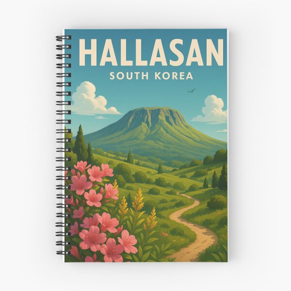 Item preview, Hallasan South Korea with Wildflowers and Volcanic Peak designed and sold by Places On Earth.