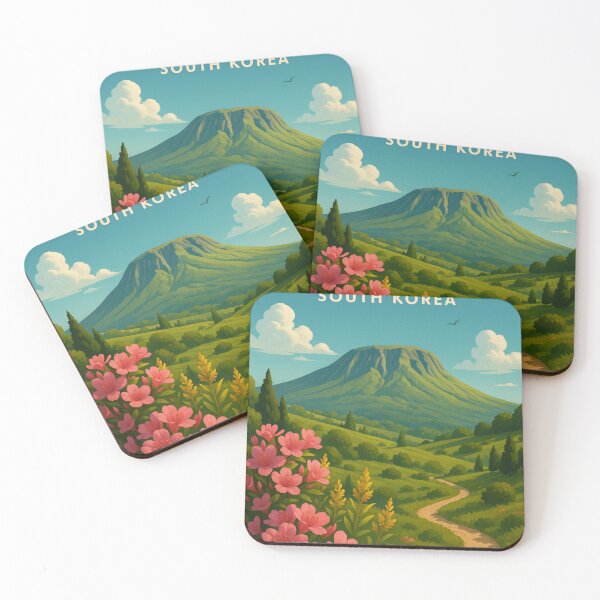 Item preview, Hallasan South Korea with Wildflowers and Volcanic Peak designed and sold by Places On Earth.