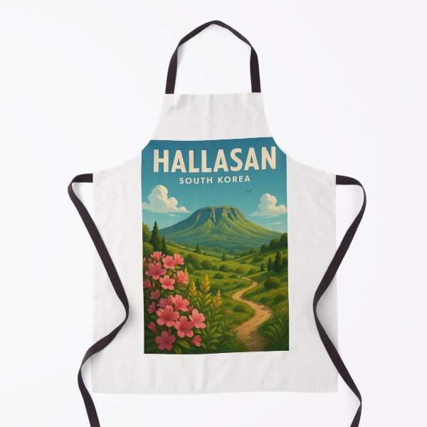 Item preview, Hallasan South Korea with Wildflowers and Volcanic Peak designed and sold by Places On Earth.
