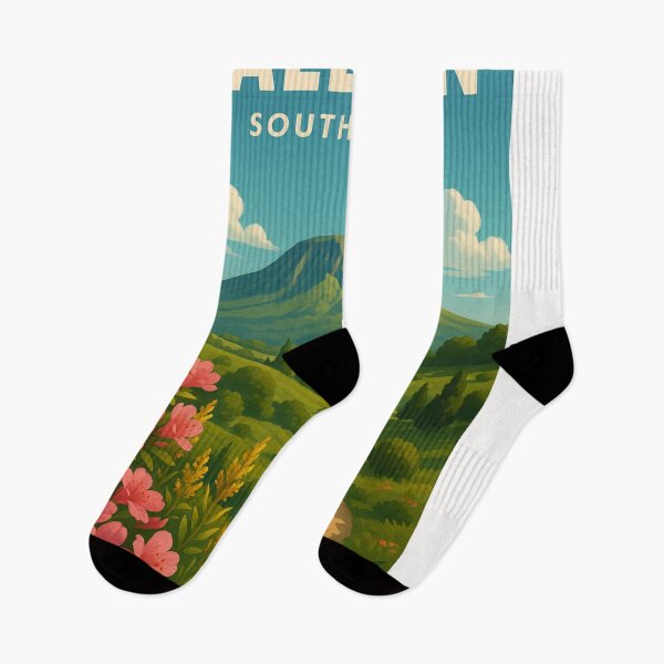 Item preview, Hallasan South Korea with Wildflowers and Volcanic Peak designed and sold by Places On Earth.