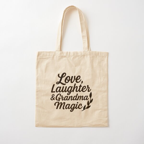 Item preview, Love Laughter & Grandma Magic T-Shirt | Whimsical Grandma Shirt | Floral Script Grandma Tee | Gift for Grandmothers | Colorful Grandma Graphic designed and sold by Kinfolk Threads.