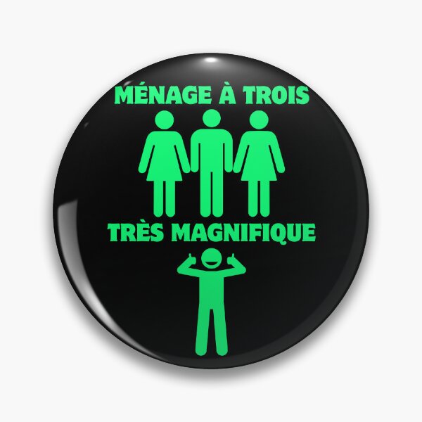 Item preview, Ménage à Trois Très Magnifique – Threesome Humor designed and sold by UNK-Fatigues.
