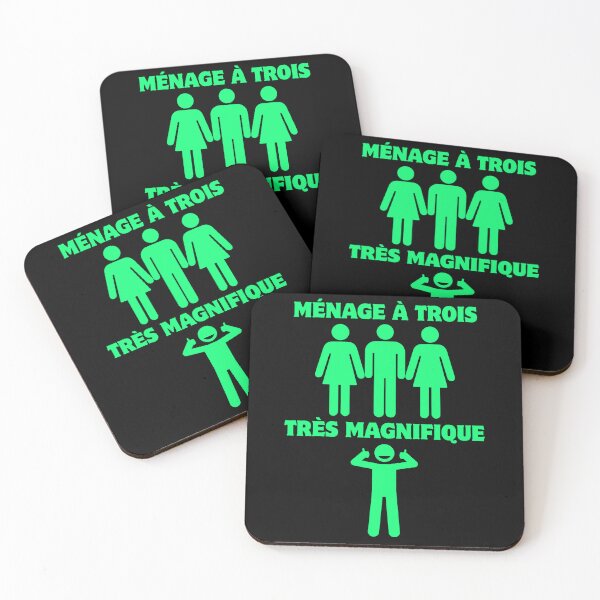Item preview, Ménage à Trois Très Magnifique – Threesome Humor designed and sold by UNK-Fatigues.