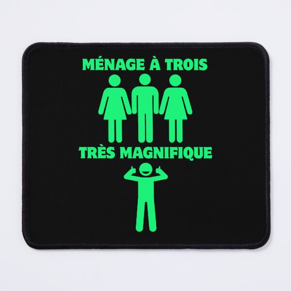 Item preview, Ménage à Trois Très Magnifique – Threesome Humor designed and sold by UNK-Fatigues.