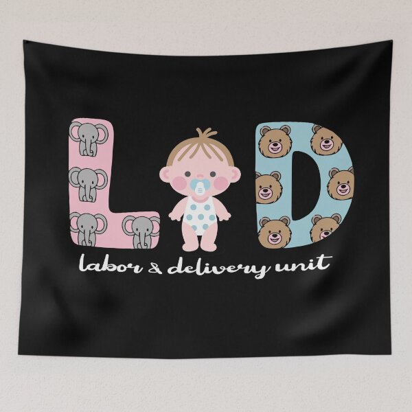 Item preview, Labor and Delivery Unit Nursing designed and sold by Colorfulman.