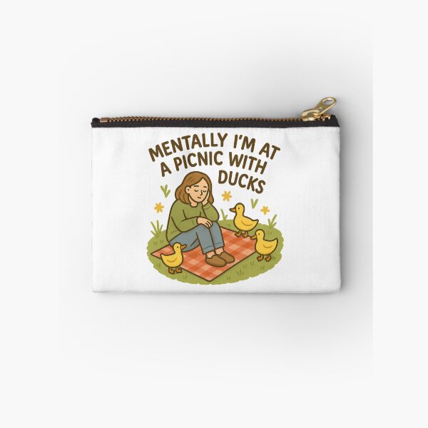 Item preview, Mentally I’m at a Picnic with Ducks | Funny Daydreaming | Cute Escapist Design for Overthinkers & Duck Lovers designed and sold by Memorph.