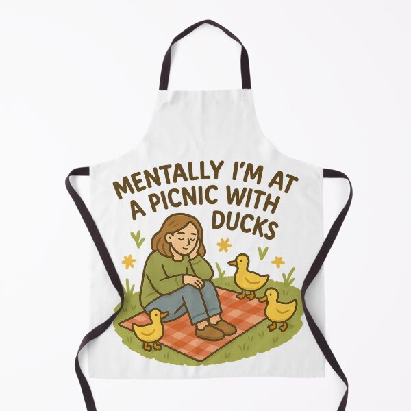 Item preview, Mentally I’m at a Picnic with Ducks | Funny Daydreaming | Cute Escapist Design for Overthinkers & Duck Lovers designed and sold by Memorph.