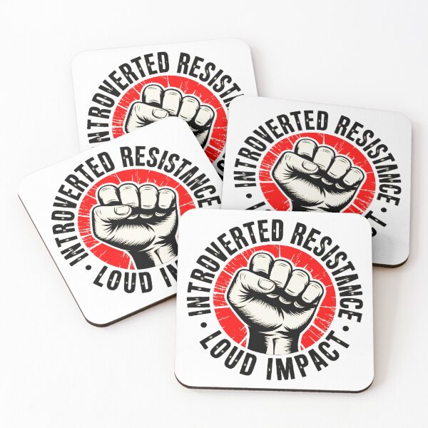Item preview, Introvert Introverted But Will Fight Racists Introverted Resistance designed and sold by Amanda's Factory.