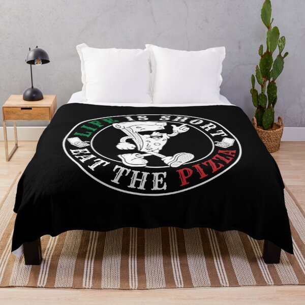 Item preview, LIFE IS SHORT EAT THE PIZZA designed and sold by MojoSpot.
