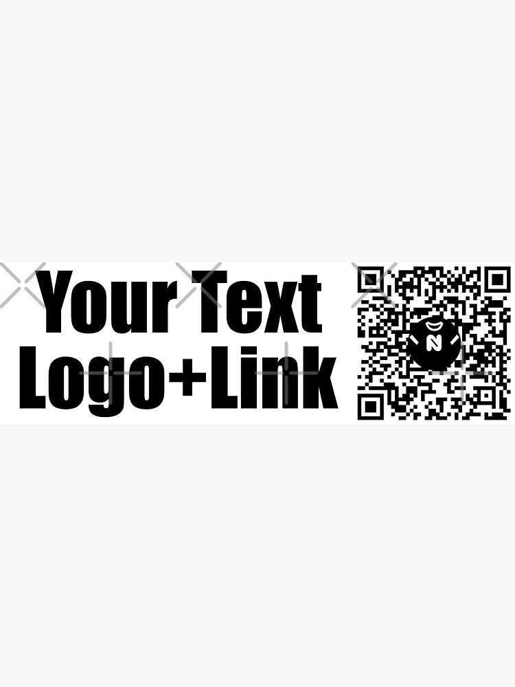 Thumbnail 3 of 3, Sticker, CUSTOM DESIGN - Your Text, Logo & Link - Large Print designed and sold by Nicos-NovelTs.