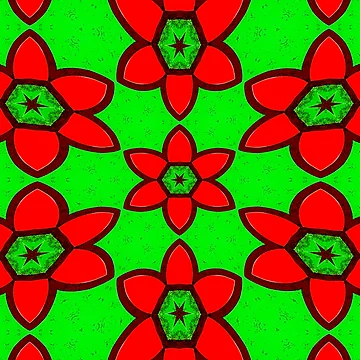 Artwork thumbnail, Cute Abstract Flowers Pattern by Patternflower