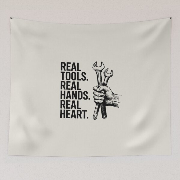 Item preview, Real Tools. Real Hands. Real Heart. designed and sold by Jollys-ArtShop.