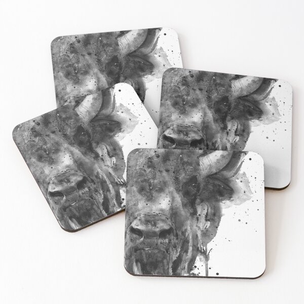 Item preview, Half Faced Buffalo Portrait designed and sold by caracatita75.