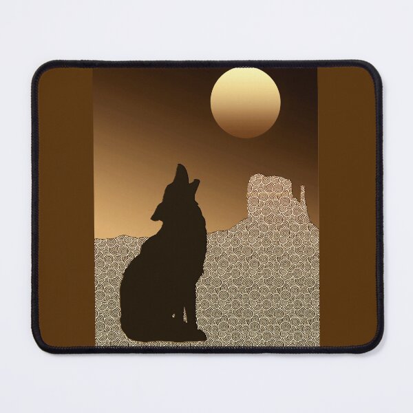 Item preview, Wolf Howling at the Moon in Brown and Tan designed and sold by Marymarice.