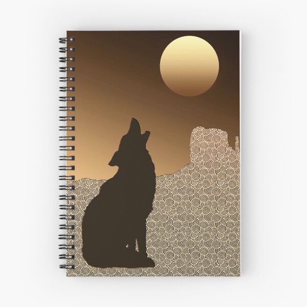Item preview, Wolf Howling at the Moon in Brown and Tan designed and sold by Marymarice.