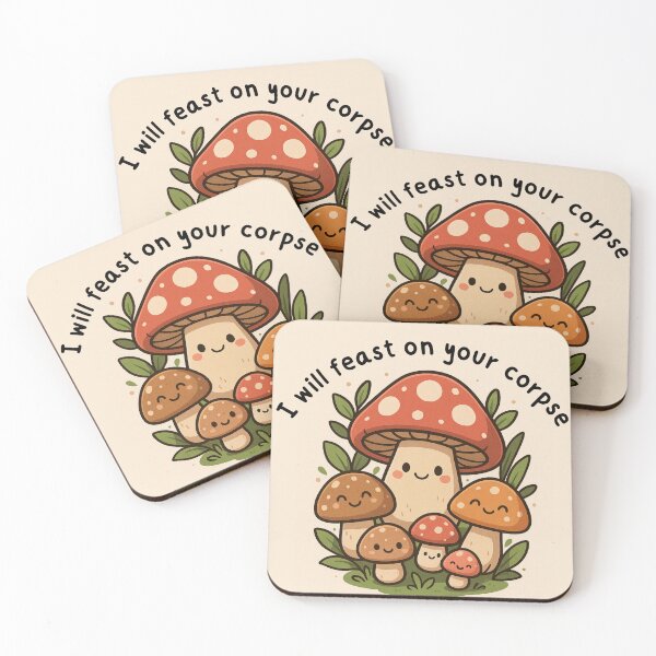 Item preview, Cute mushrooms | I will feast on your corpse | Top  designed and sold by Classy-Artist.