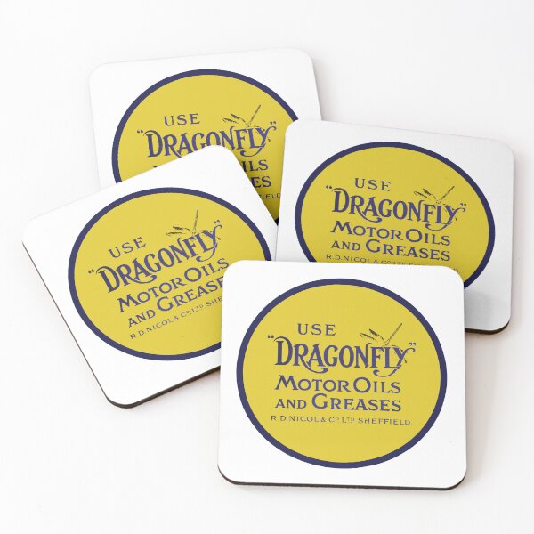 Item preview, Vintage Dragonfly Motor Oils and Greases - R.D. Nicol & Co. Ltd. Sheffield designed and sold by QuayTradingCo.