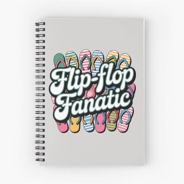 Item preview, Flip-Flop Fanatic Fun Summer Vibes Quote designed and sold by Jollys-ArtShop.