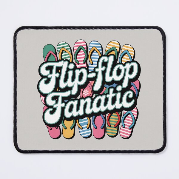 Item preview, Flip-Flop Fanatic Fun Summer Vibes Quote designed and sold by Jollys-ArtShop.