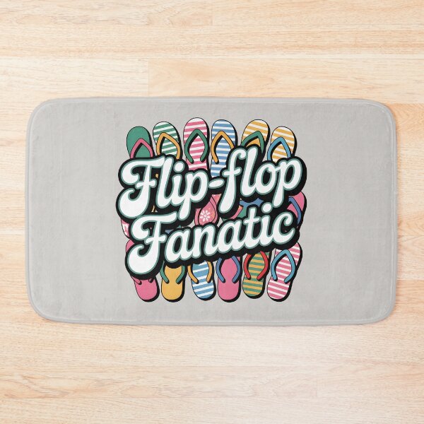 Item preview, Flip-Flop Fanatic Fun Summer Vibes Quote designed and sold by Jollys-ArtShop.