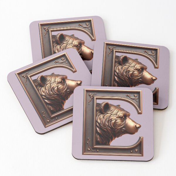Item preview, Bronze emblem of the bear designed and sold by Animals - WildSpirit.