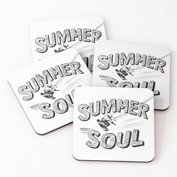 Item preview, Alma de verano - Diseño en blanco y negro - Kitesurf 34 designed and sold by AlinaSCorner.
