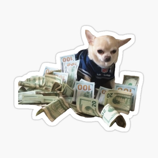 Money Dog Sticker