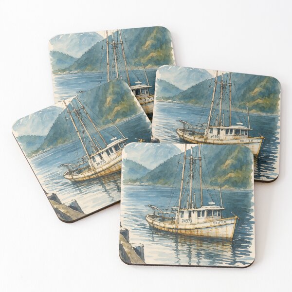 Item preview, Drifter's Haven in Mountain Fjord Waters designed and sold by Proyava.Art.