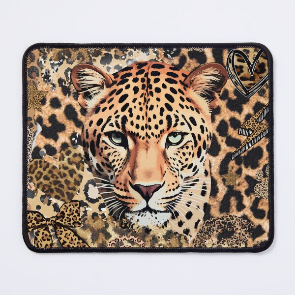 Item preview, Leopard collage with paw prints, coquette bow and more designed and sold by Fantacaroo Designs.