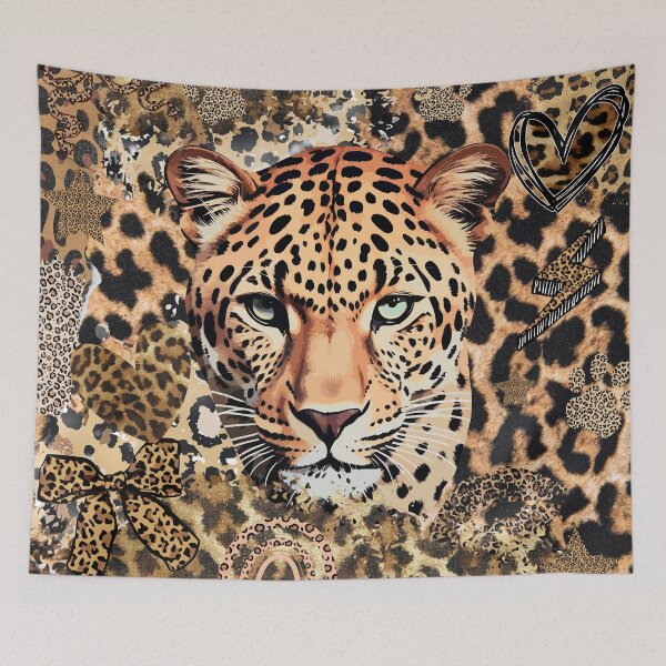 Item preview, Leopard collage with paw prints, coquette bow and more designed and sold by Fantacaroo Designs.