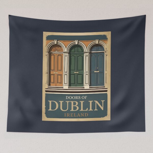 Item preview, A Vintage Travel Illustration of Dublin - Ireland designed and sold by GoodOldVintage.