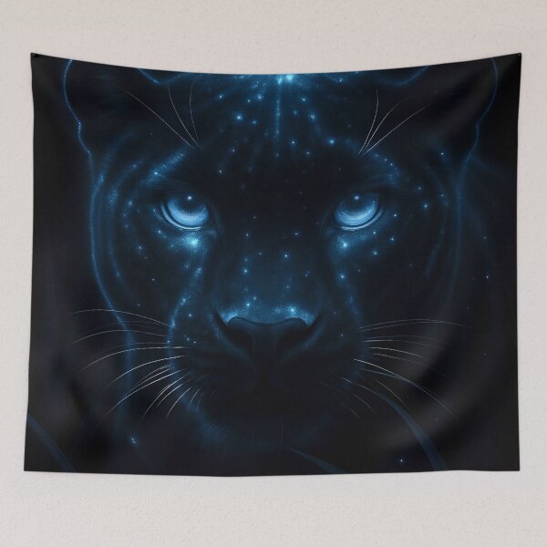 Item preview, Cosmic Black Panther in the Wild designed and sold by Petalandfur.