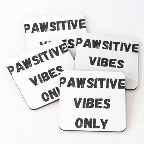 Item preview, Pawsitive Vibes Only Funny Cat Dog Lover T-Shirt designed and sold by Print-Muse.