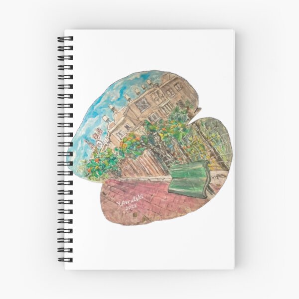 Item preview, Cityscape on a Real Leaf, Hand-Painted Urban Garden designed and sold by Julia's Print Studio .